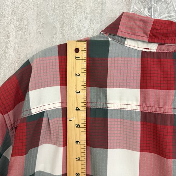 Orvis Shirt Mens XXL Red Quick Dry Outdoor Short Sleeve Button Up Casual Pockets - Picture 5 of 8
